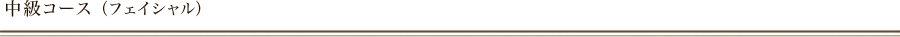 中級コース（フェイシャル）